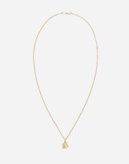 Dolce & Gabbana Good luck number 13 pendant on yellow gold chain Black WWFE1SWW059