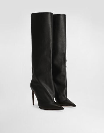 Dolce & Gabbana Devotion calfskin boots Black CU1223AO831