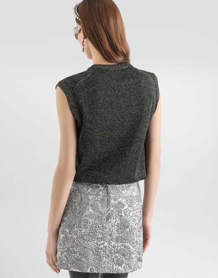 Dolce & Gabbana Metallic viscose tank top Dolce & Gabbana Metallic viscose tank top Multicolor FXT74TJGMCE