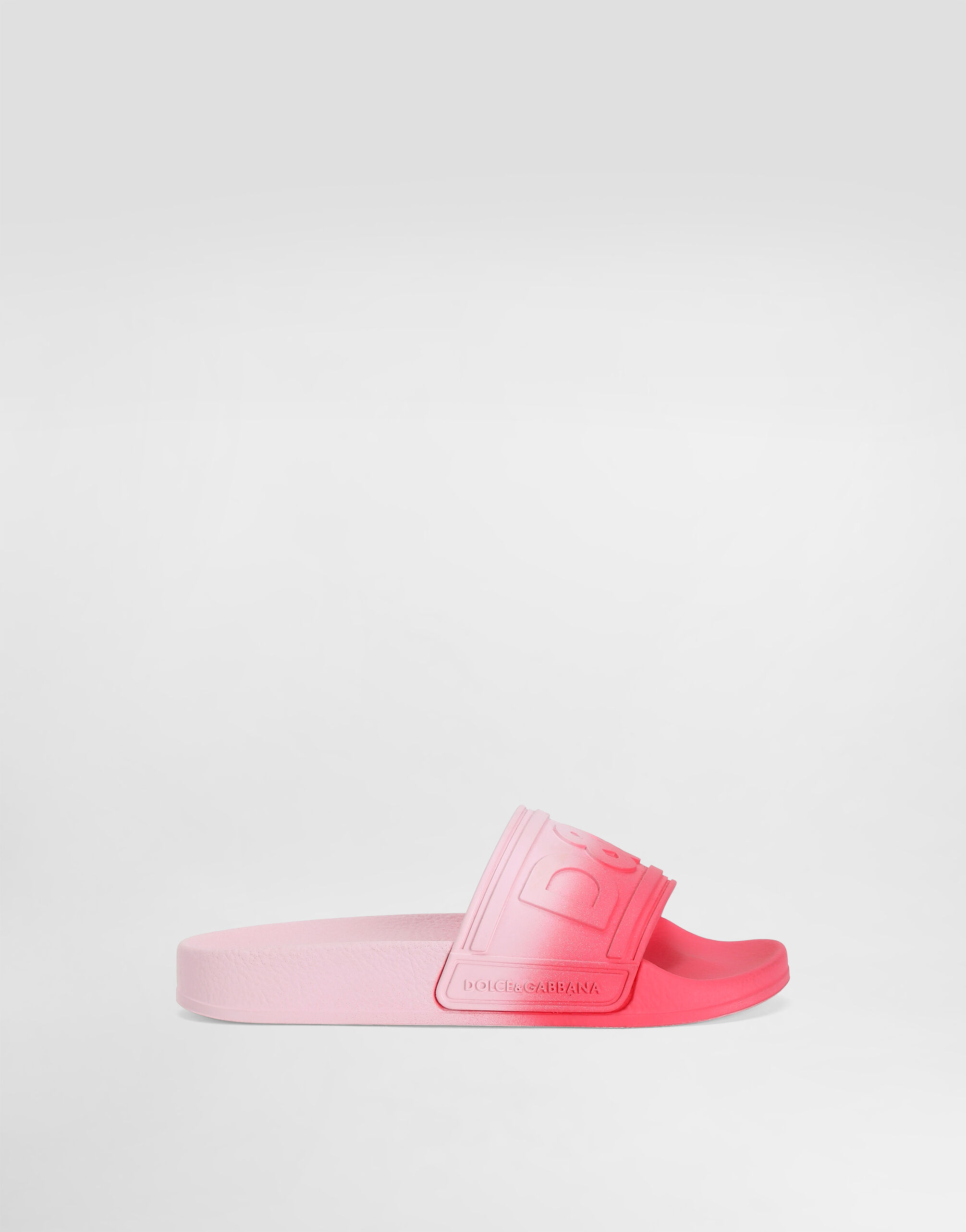 Pinkのメンズ Slides with ombré hydro dripping | Dolce&Gabbana®