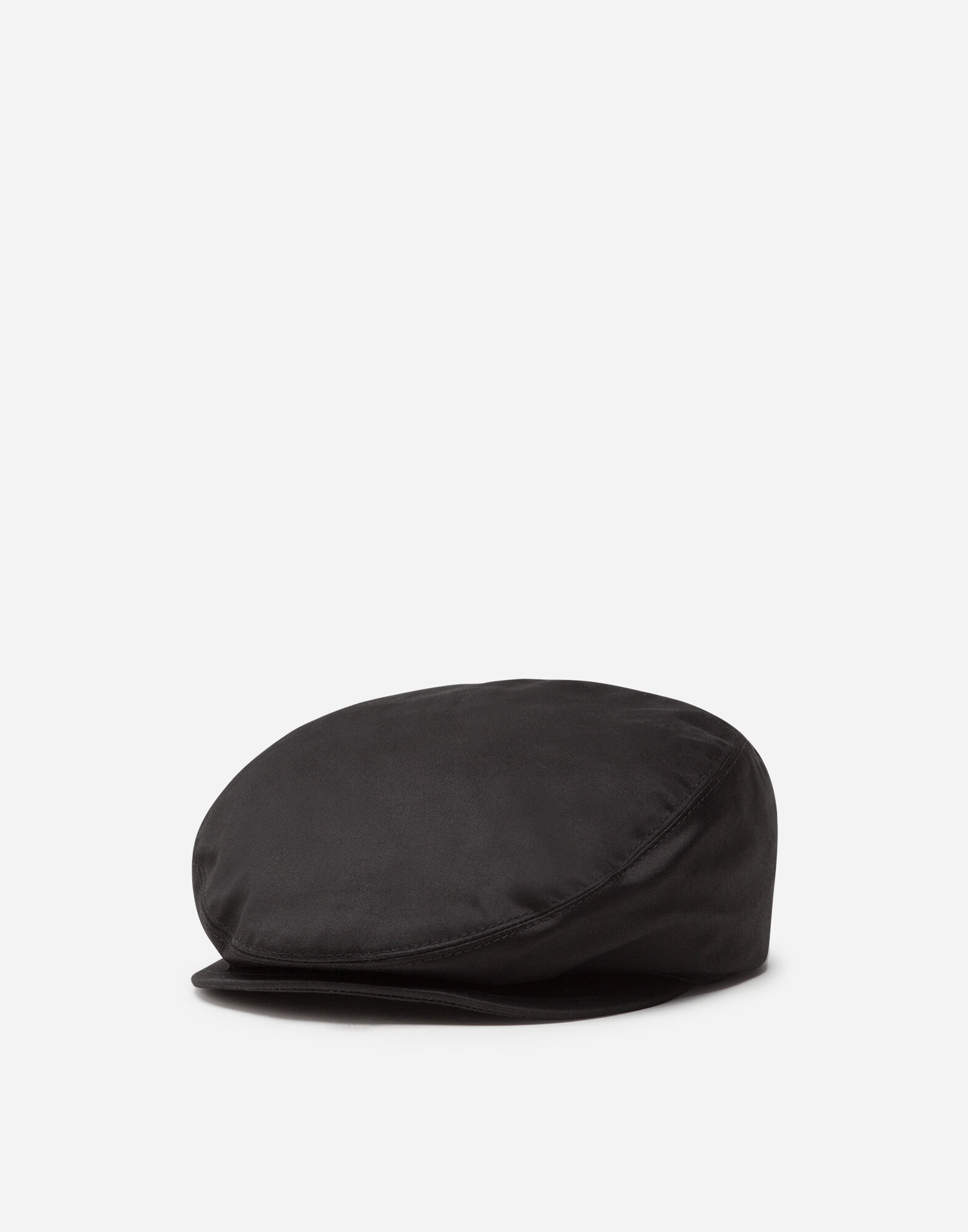 Gabardine flat cap in BLACK for Women Dolce Gabbana