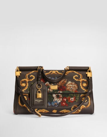 Dolce & Gabbana Medium My Sicily handbag with fine stitch embroidery Dolce & Gabbana Medium My Sicily handbag with fine stitch embroidery Multicolor BB7782B3T62