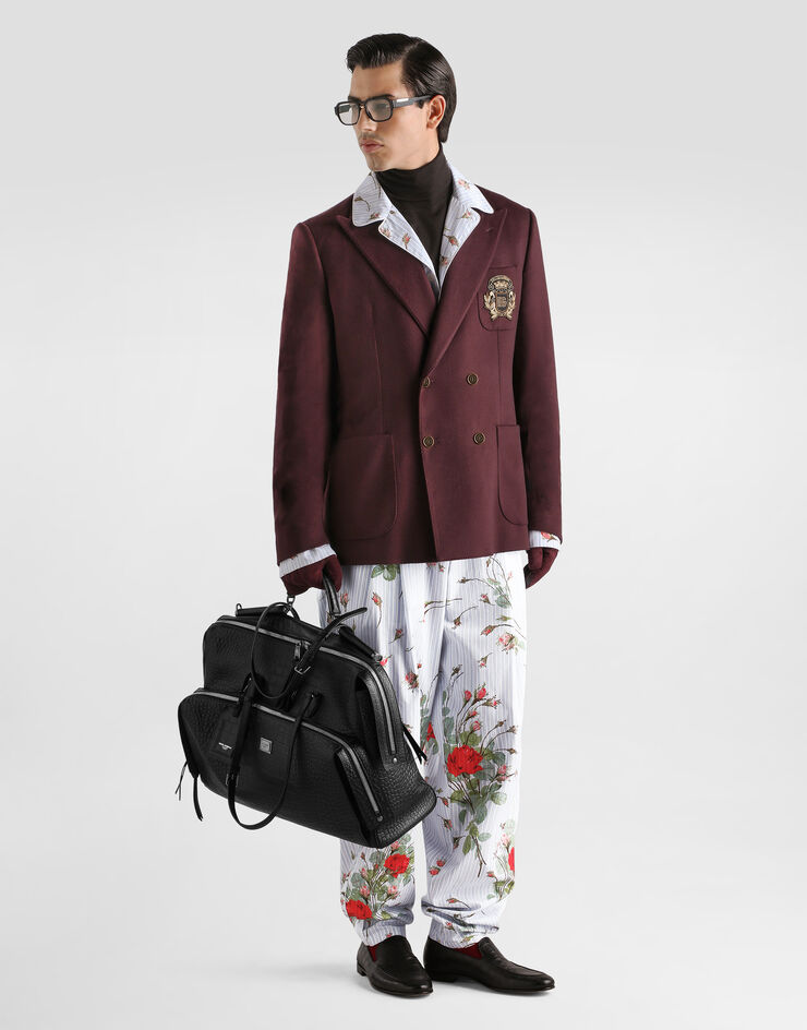 Dolce & Gabbana Small rose-print poplin vanity trousers Dolce & Gabbana Small rose-print poplin vanity trousers GP20ETHS5VP