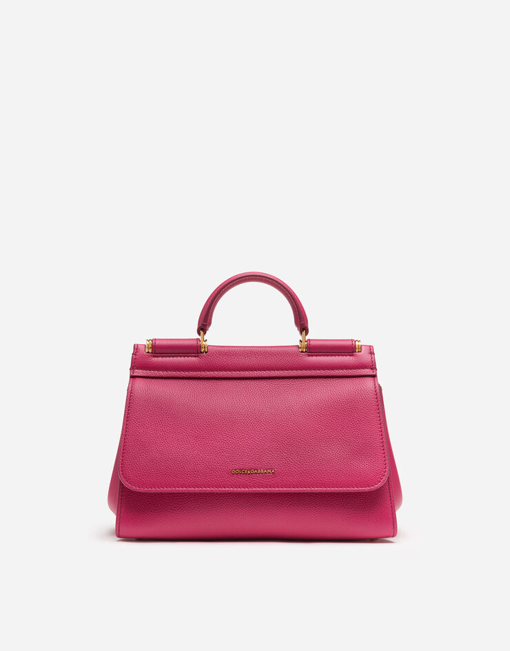 Dolce & Gabbana SOFT SMALL SICILY BAG IN CALFSKIN FUCHSIA BB6755AA409