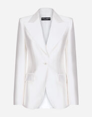 Dolce & Gabbana Single-breasted Mikado silk Turlington jacket Print F755RTHS5NK