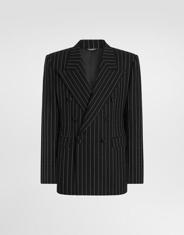 Dolce & Gabbana Double-breasted pinstripe jacket Dolce & Gabbana Double-breasted pinstripe jacket Multicolor G2VR4TGK570