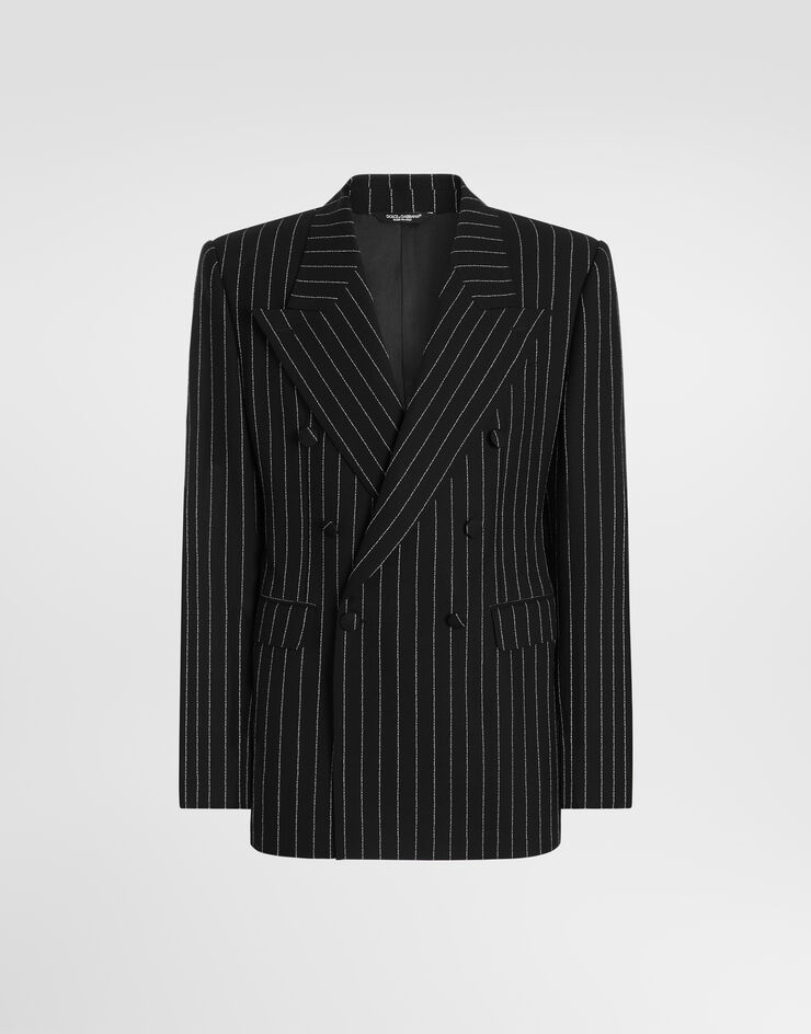 Dolce & Gabbana Double-breasted pinstripe jacket Dolce & Gabbana Double-breasted pinstripe jacket Multicolor G2VR4TGK570