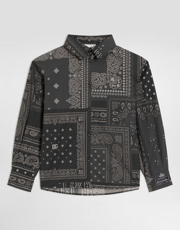 Dolce & Gabbana Bandana-print poplin shirt  L45S04HS5VW
