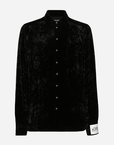 Dolce & Gabbana Crushed velvet shirt Print BM2274AR700