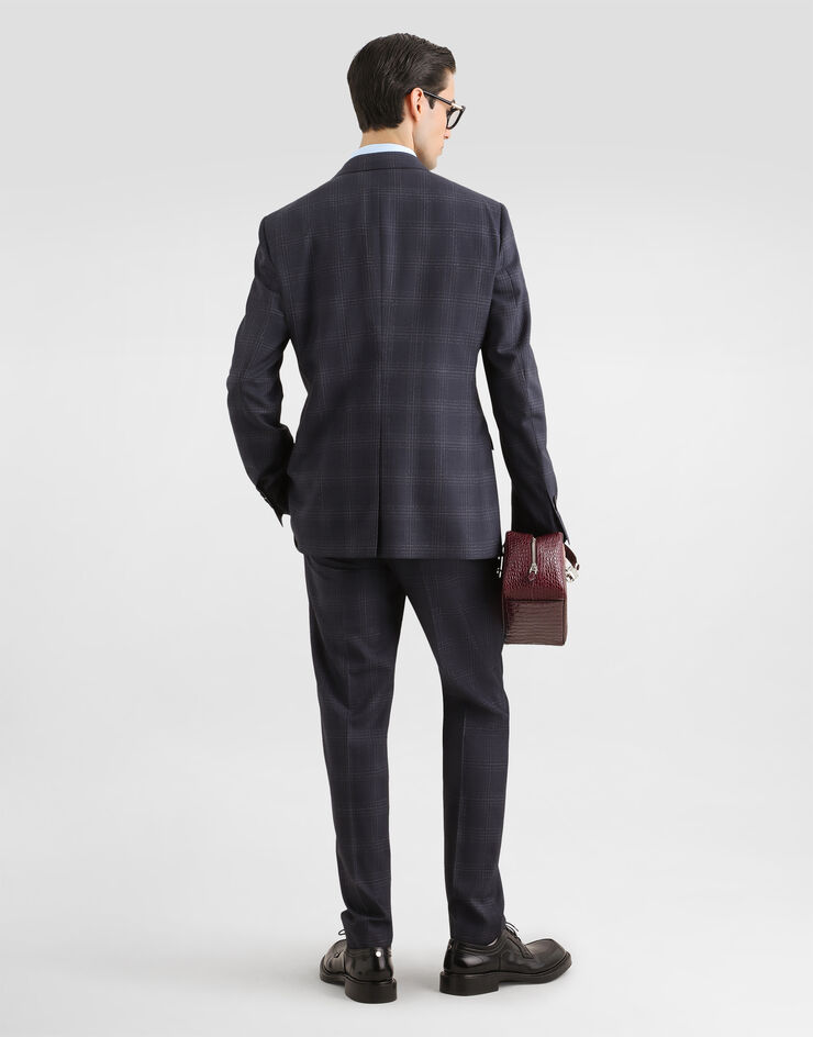 Dolce & Gabbana Single-breasted martini light checked wool suit Dolce & Gabbana Single-breasted martini light checked wool suit Multicolor GK05UTFQ2NO