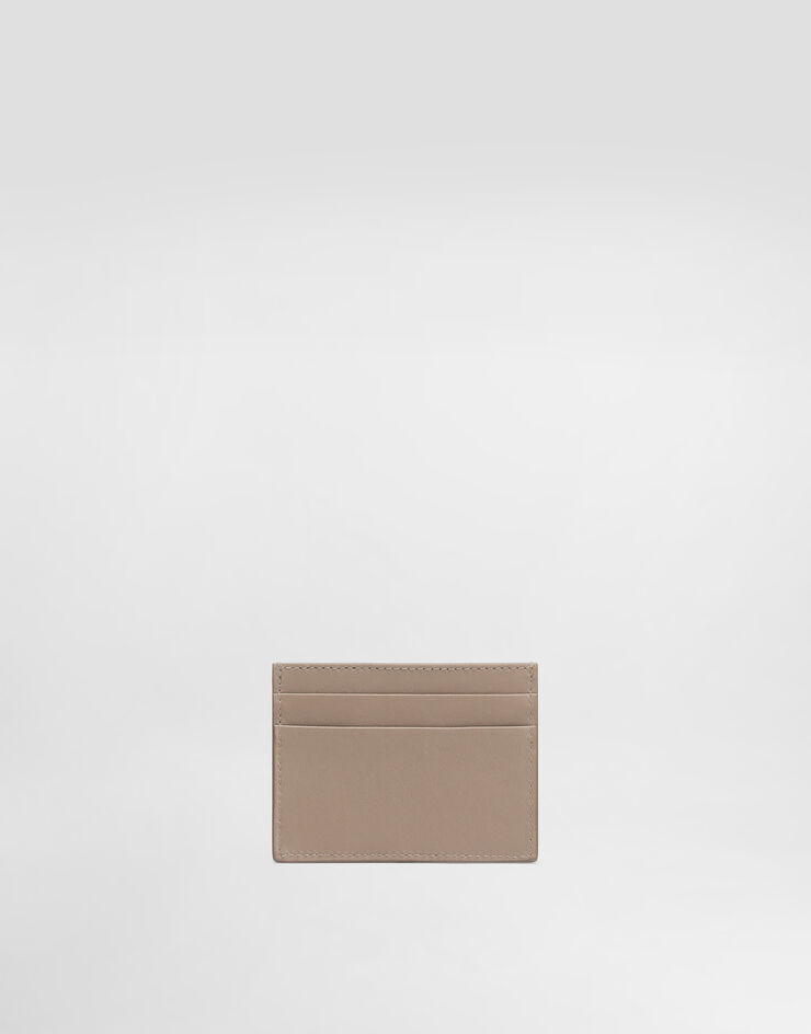 Dolce & Gabbana Plongé calfskin card holder Beige BI0330A9S25