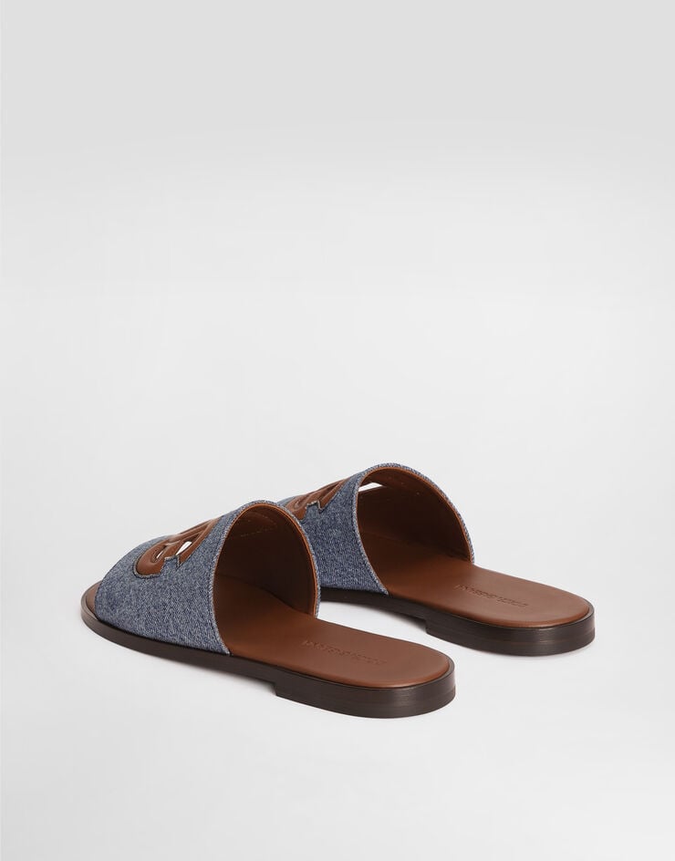 Dolce & Gabbana DG light denim sandal Multicolor A80590A0105
