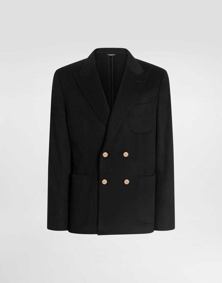 Dolce & Gabbana Double-breasted portofino cashmere jacket Black G2NZ2TGJ763