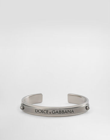 Dolce&Gabbana Pulsera rígida con logotipo Dolce&Gabbana Plateado WBP1T1W1111