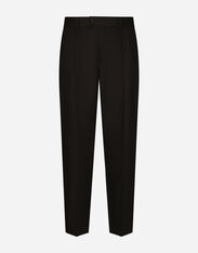 Dolce & Gabbana Cotton pants with darts Black GVC4HTFUFMJ