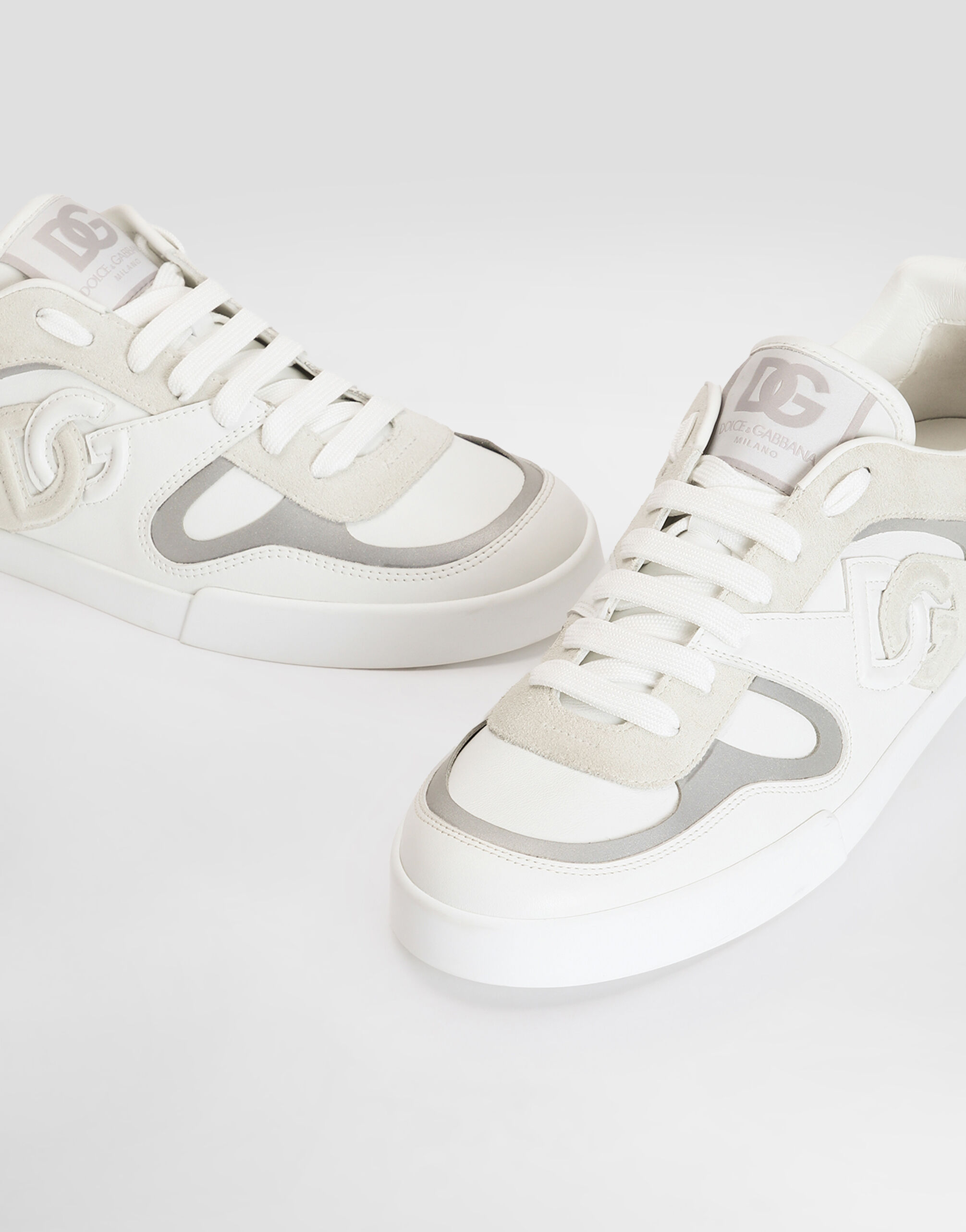 Portofino calfskin sneakers in Multicolor for Men | Dolce&Gabbana® US