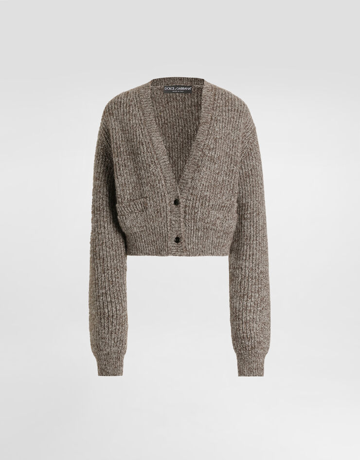 Dolce & Gabbana Wool blend english rib cardigan Dolce & Gabbana Wool blend english rib cardigan Turtle Dove FXVD5TJGMEO