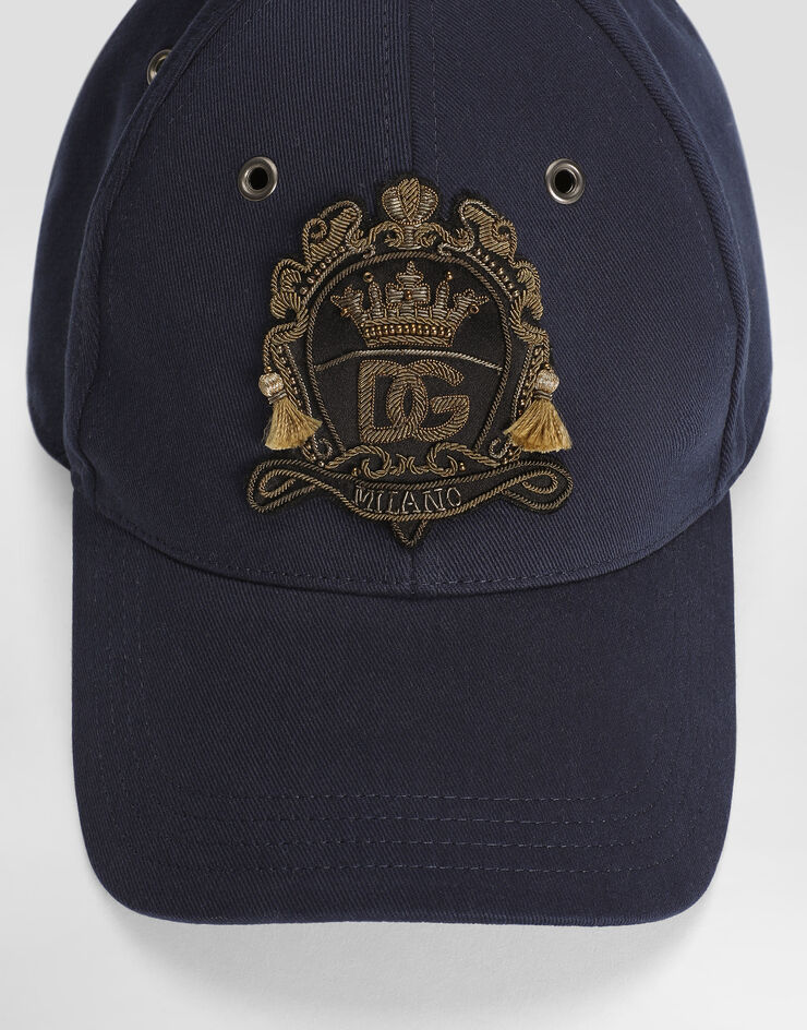 Dolce & Gabbana Washed-effect drill baseball cap Multicolor GH935ZG8ON8