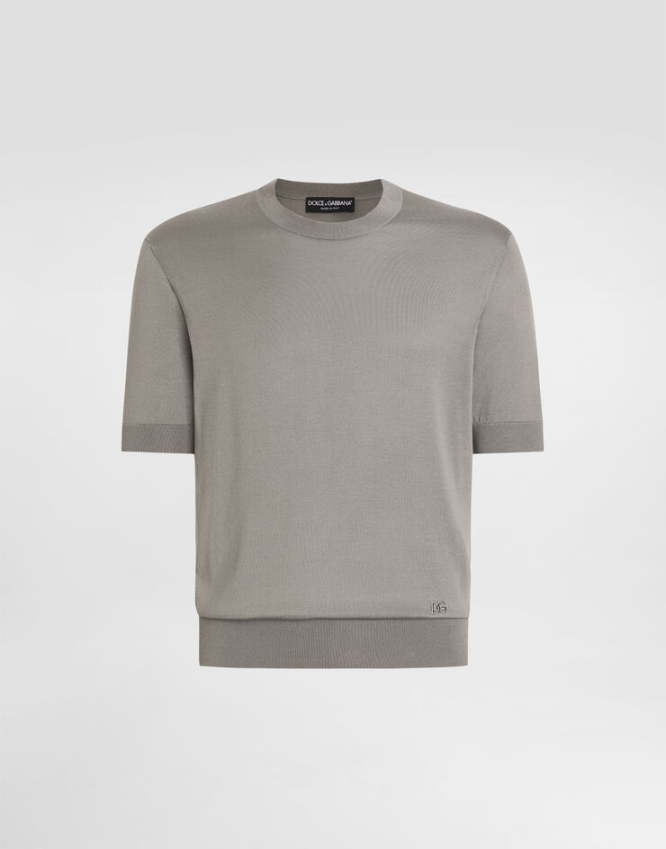 Dolce & Gabbana Silk pullover Beige GXX03ZJBSO5