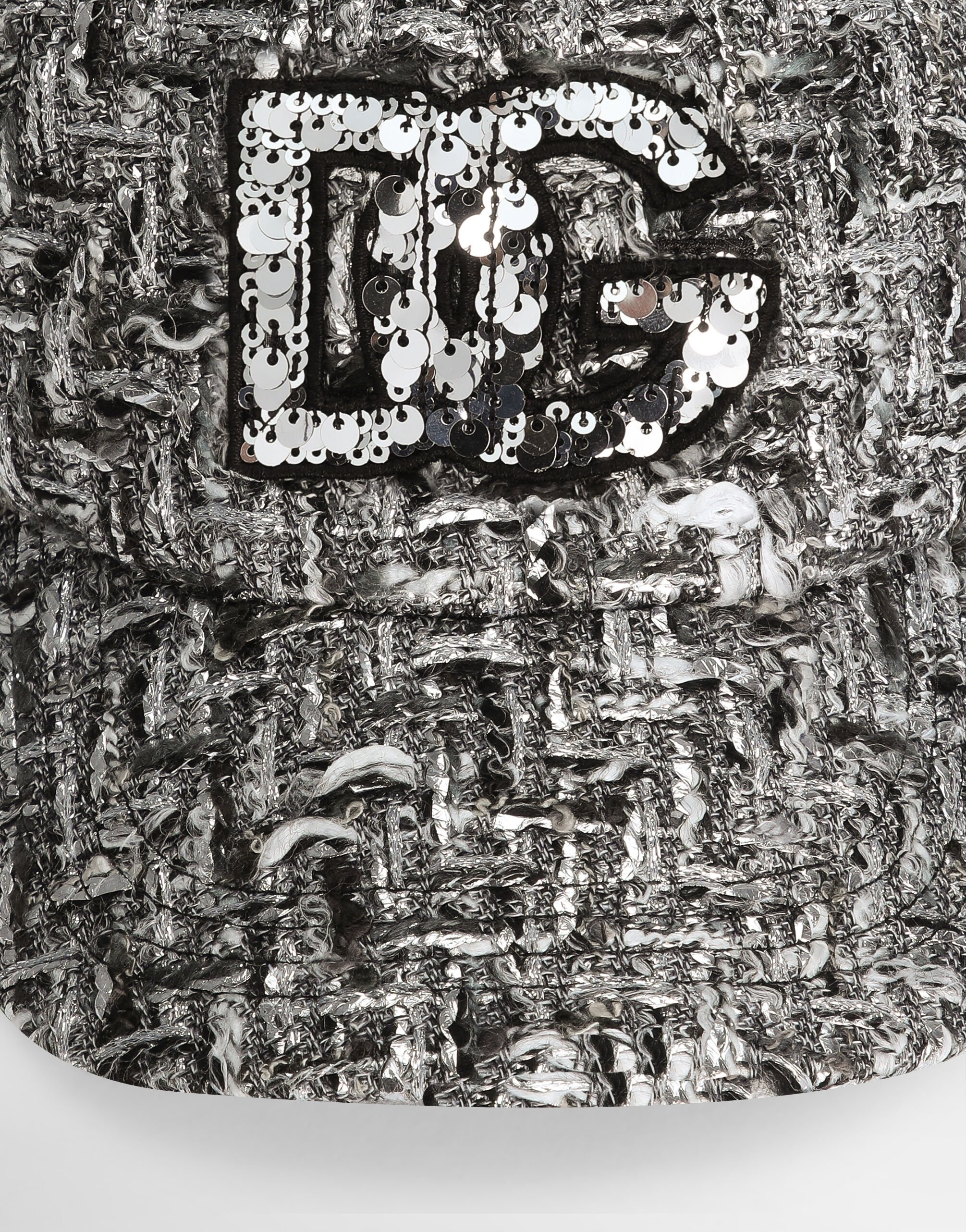 Tweed baseball cap in Multicolor for Women | Dolce&Gabbana®
