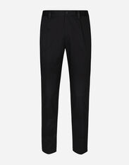 Dolce & Gabbana Stretch cotton pants with stretch waistband Print G5IF1THI1QA