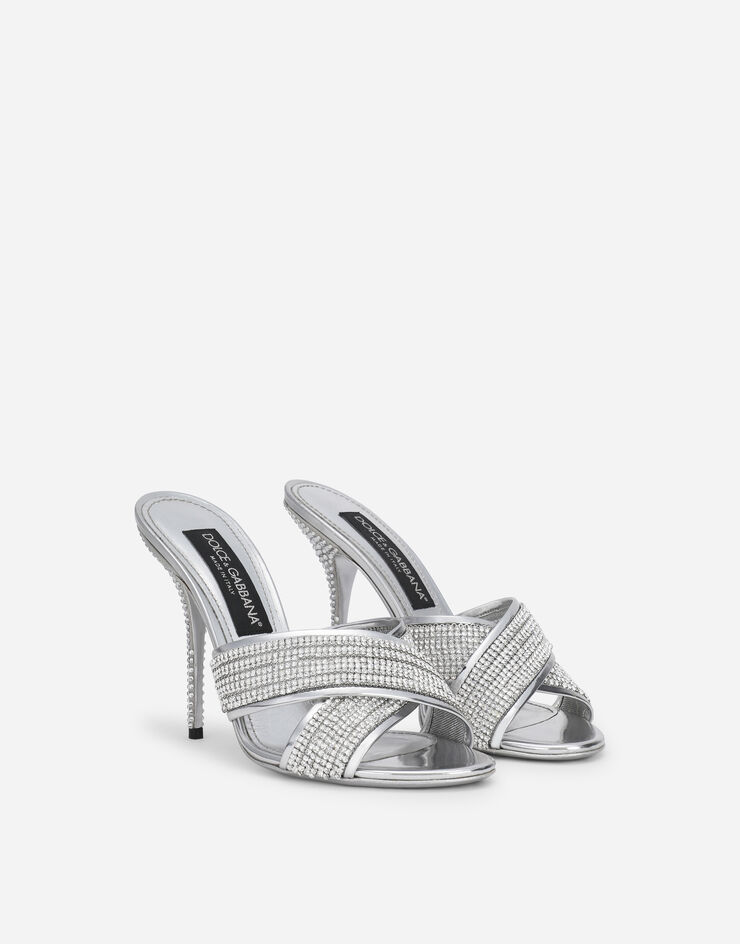 Dolce & Gabbana Mule aus Crystal-Mesh Mehrfarbig CR1225AY021