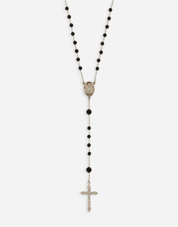 Dolce & Gabbana Rosary necklace with natural gemstones Silber WNG101W0001