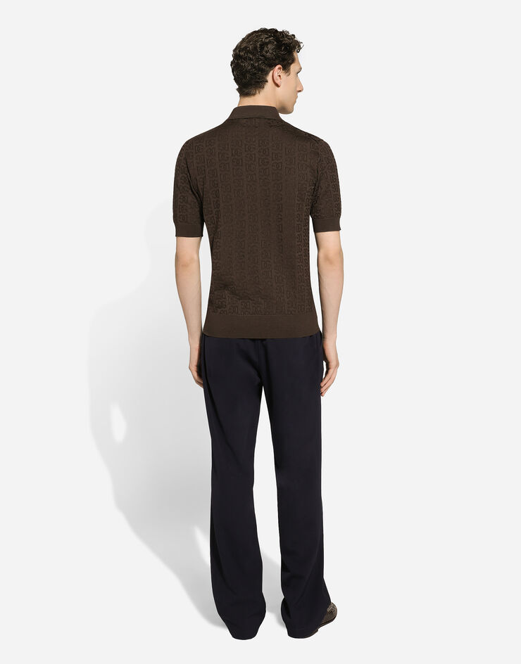 Dolce & Gabbana Jogginghose aus Twill Blau GP03ATFUBBQ