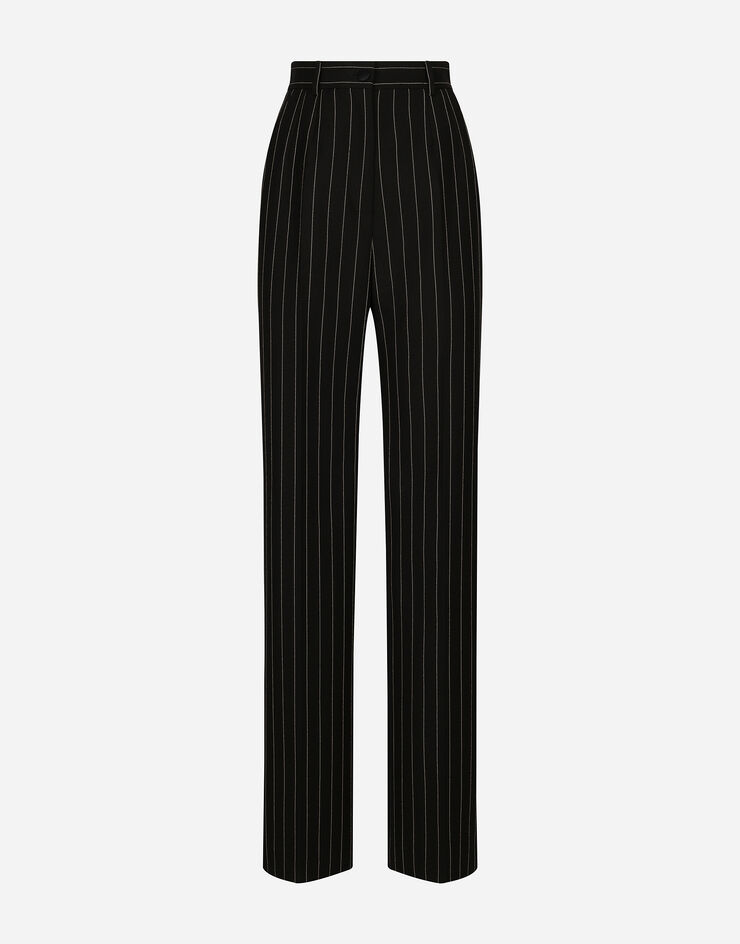 Dolce & Gabbana Flared pinstripe wool pants Multicolor FTCPNTFR20A