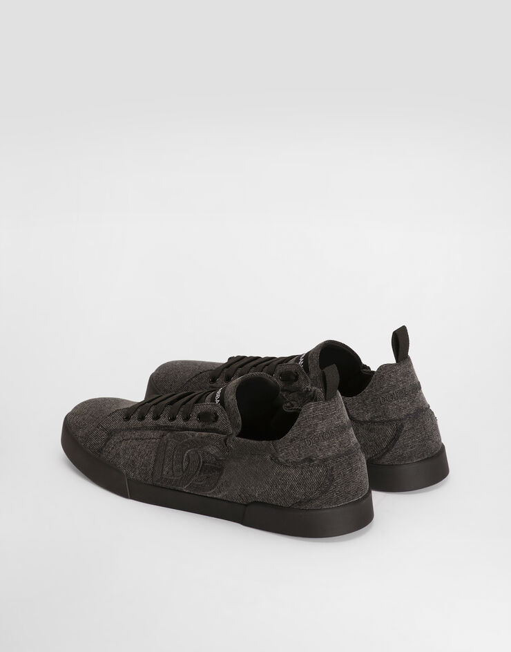 Dolce & Gabbana Portofino denim sneakers Black CS2445A0974