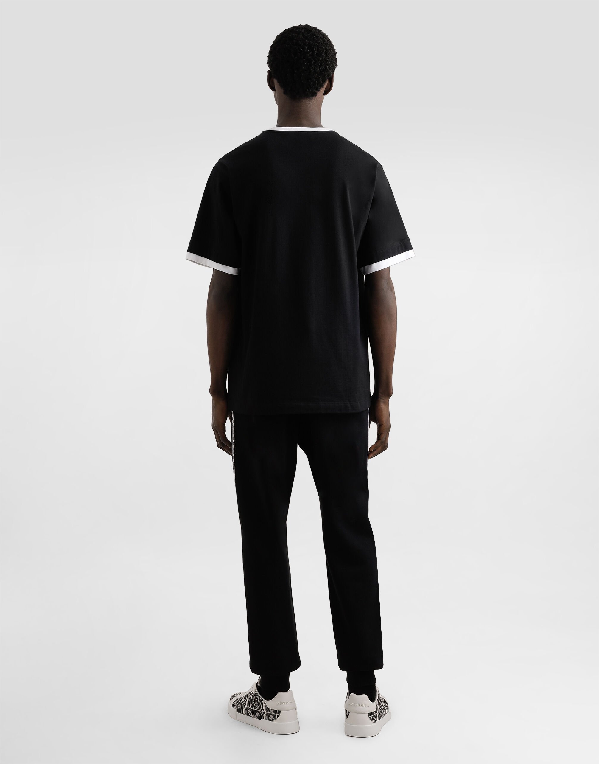 DOLCE&GABBANA ナポレオンプリントTシャツ マルチカラーのメンズ マヨリカプリント ショートスリーブ T