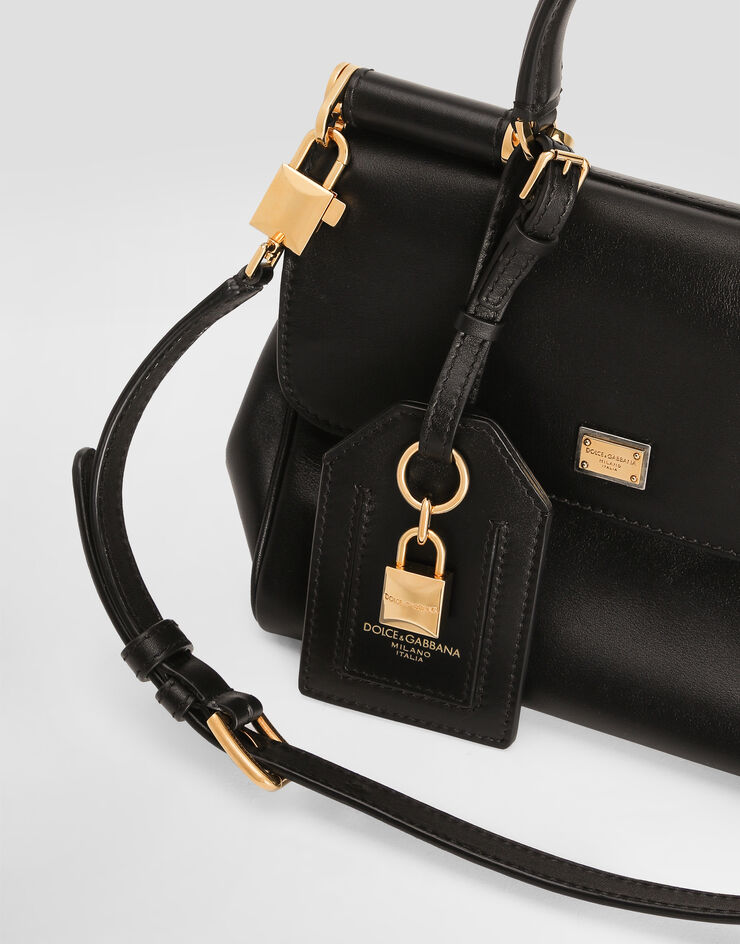 Dolce & Gabbana My Sicily handbag in plongé calfskin Black BB7781B7321