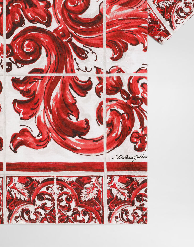 Dolce & Gabbana Majolica-print jersey t-shirt Multicolor L4JTHVII7KX