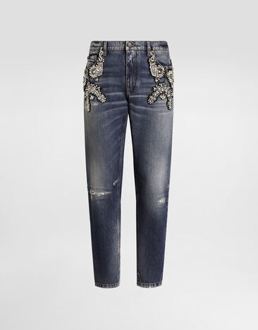 Dolce & Gabbana Denim trousers Multicolor GYJDAZG8OK1