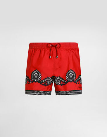 Dolce & Gabbana Kurze Badeshorts Bandana-Print Drucken M4F44TONR53