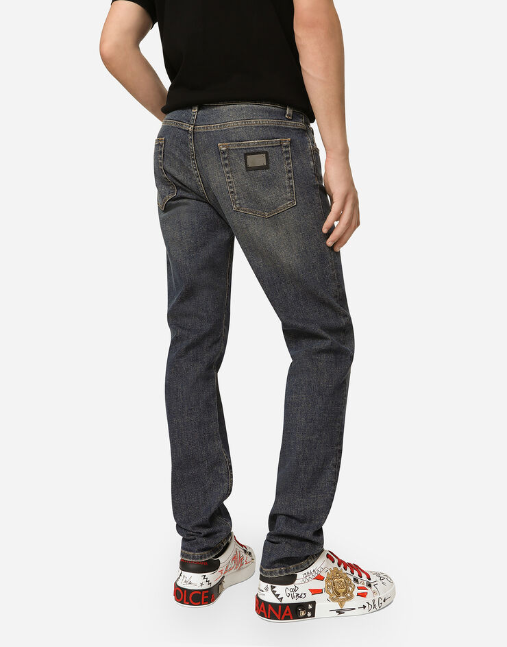 Dolce & Gabbana Vaqueros skinny elásticos azul claro lavado Multicolor GY07LDG8GW9