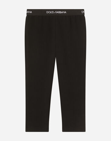 Dolce & Gabbana Leggings de interlock con elástico con logotipo Negro L5JP3JG7BGA