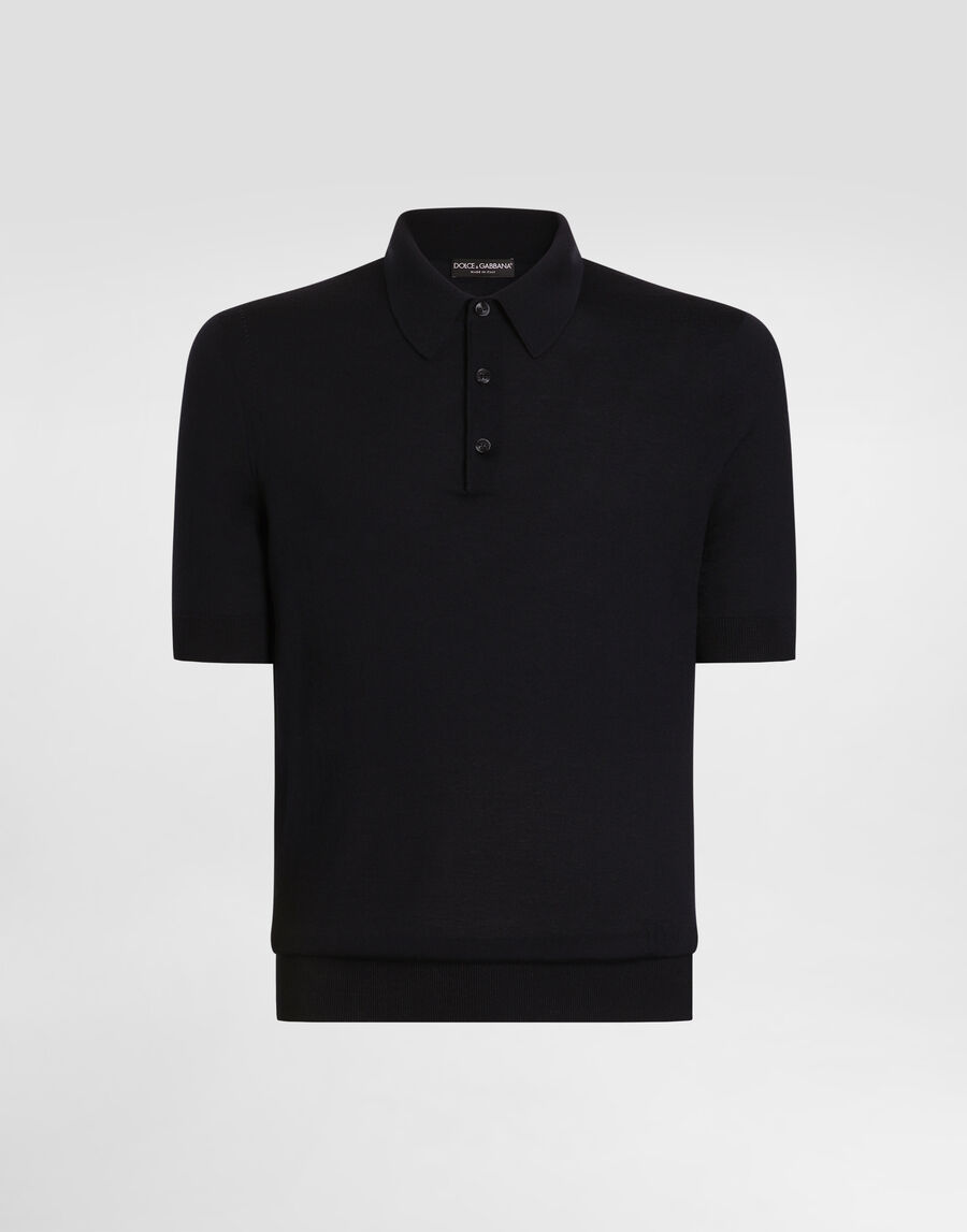 Cashmere polo shirt