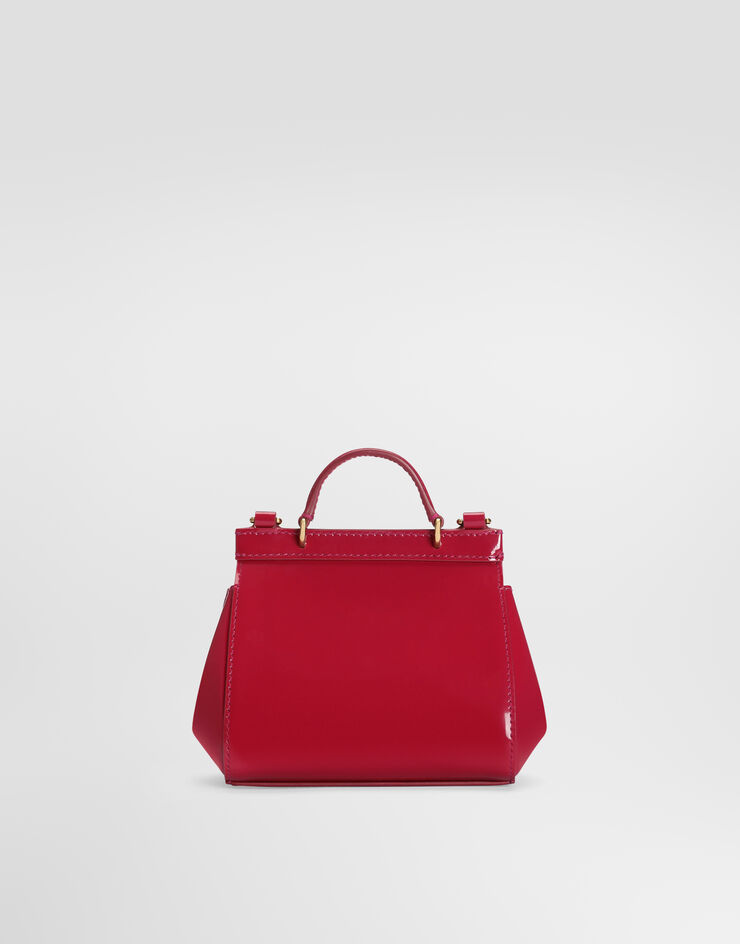 Dolce & Gabbana Sicily 漆皮手提包 Fuchsia EB0003A1067