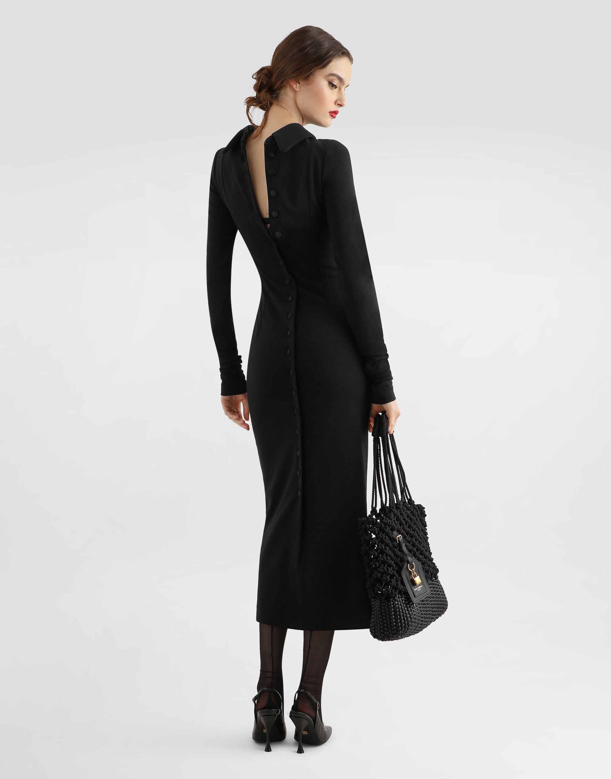 Wool jersey dress - thumbnail 3