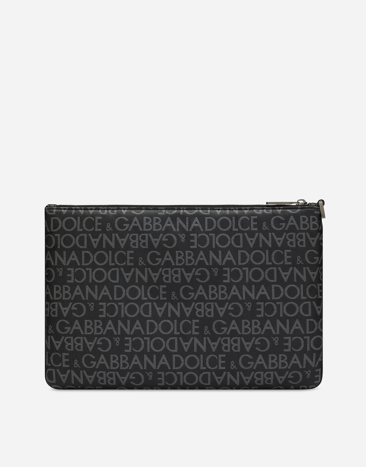 Dolce & Gabbana Pouch Bag aus beschichtetem Jacquard Print BP3294AJ705