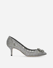 Dolce & Gabbana Pump in Taormina lace with crystals Grey CD0066AE637
