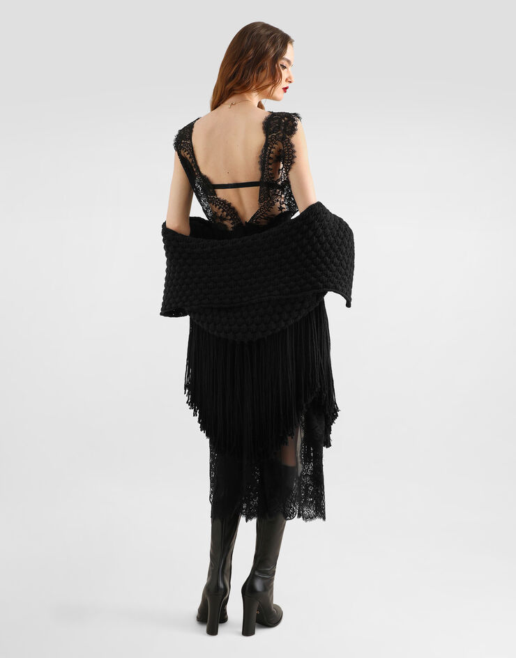 Dolce & Gabbana Chiffon dress Black F6JRSTFU1AT