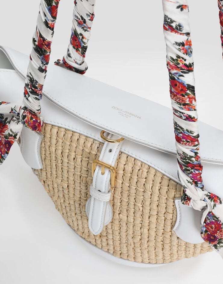 Dolce & Gabbana Capri coffa bag in raffia Dolce & Gabbana Capri coffa bag in raffia Multicolor BB7815A0067