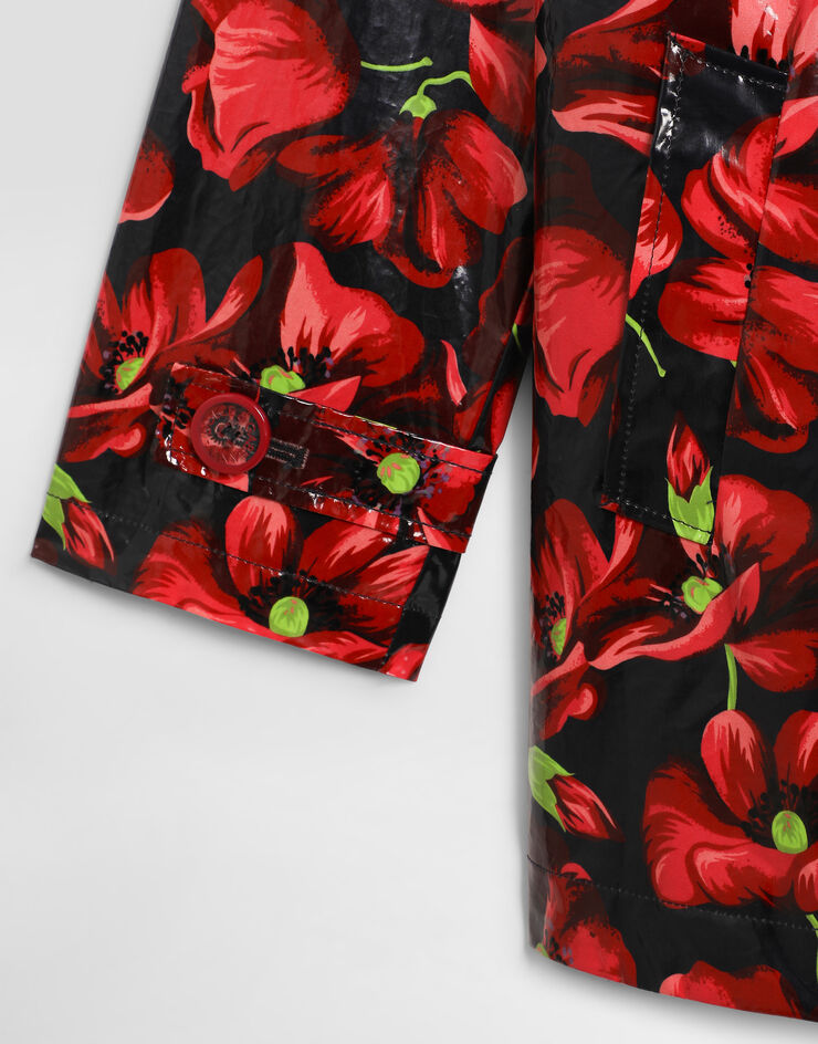 Dolce & Gabbana Poppy-print poplin trench coat Dolce & Gabbana Poppy-print poplin trench coat L54C68HS5VI