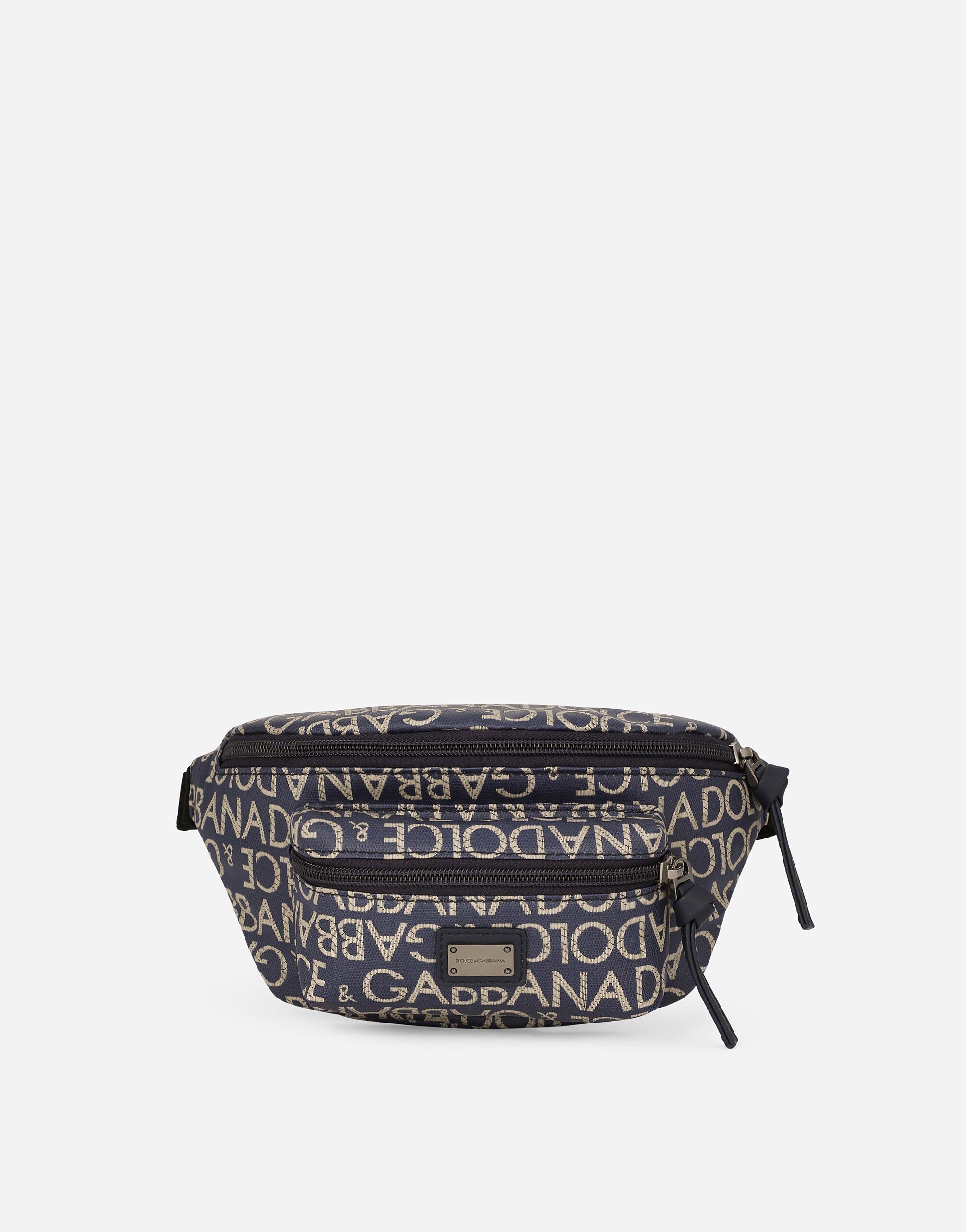 Coated jacquard belt bag