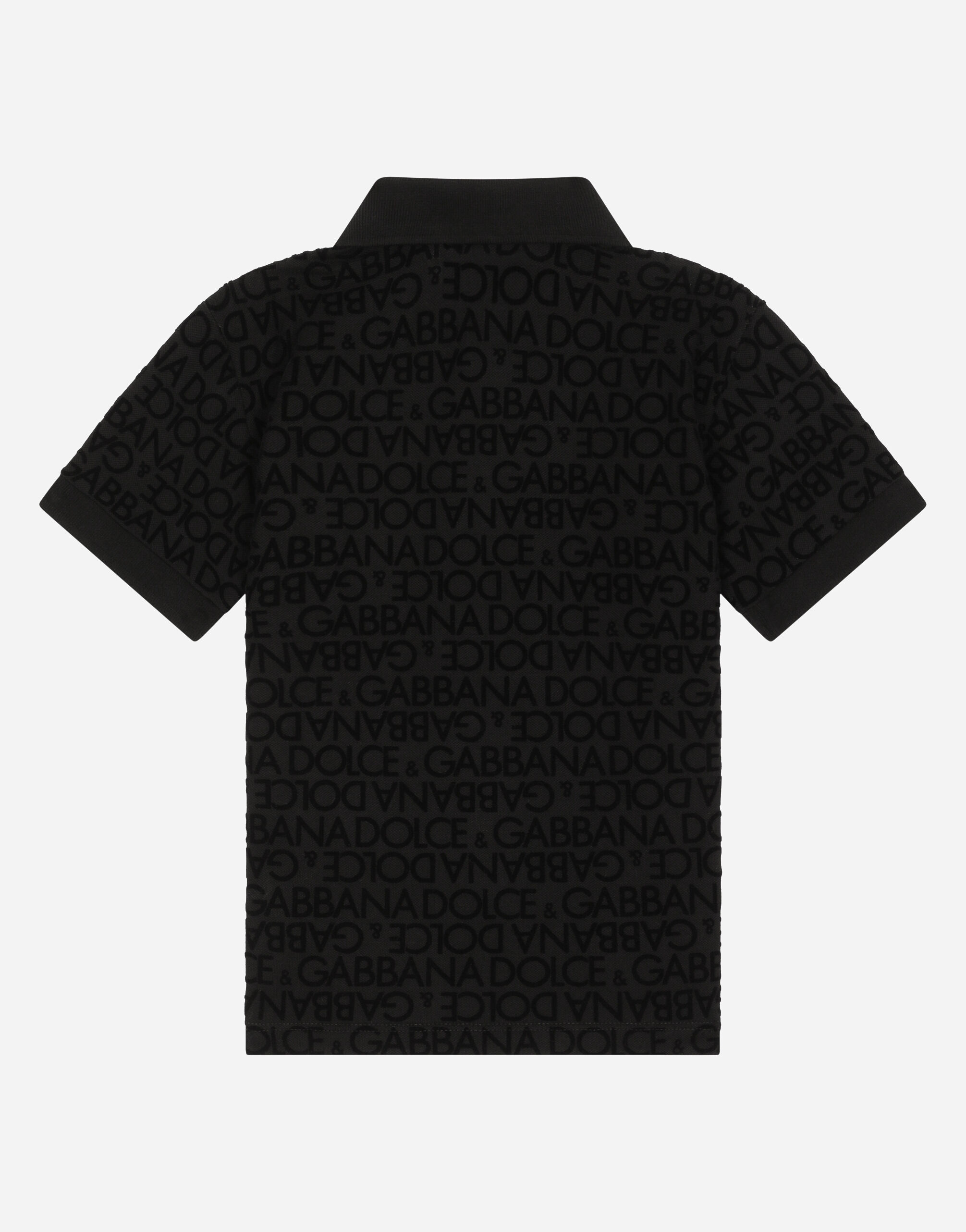 Dolce and gabbana deals black polo shirt