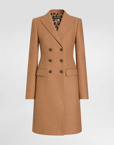 Dolce & Gabbana Dolce double-breasted wool coat Beige F0N87THU2B1