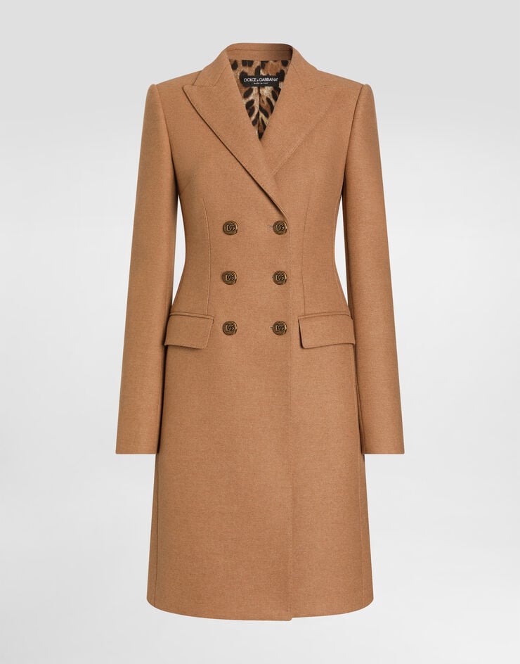 Dolce & Gabbana Dolce double-breasted wool coat Beige F0N87THU2B1