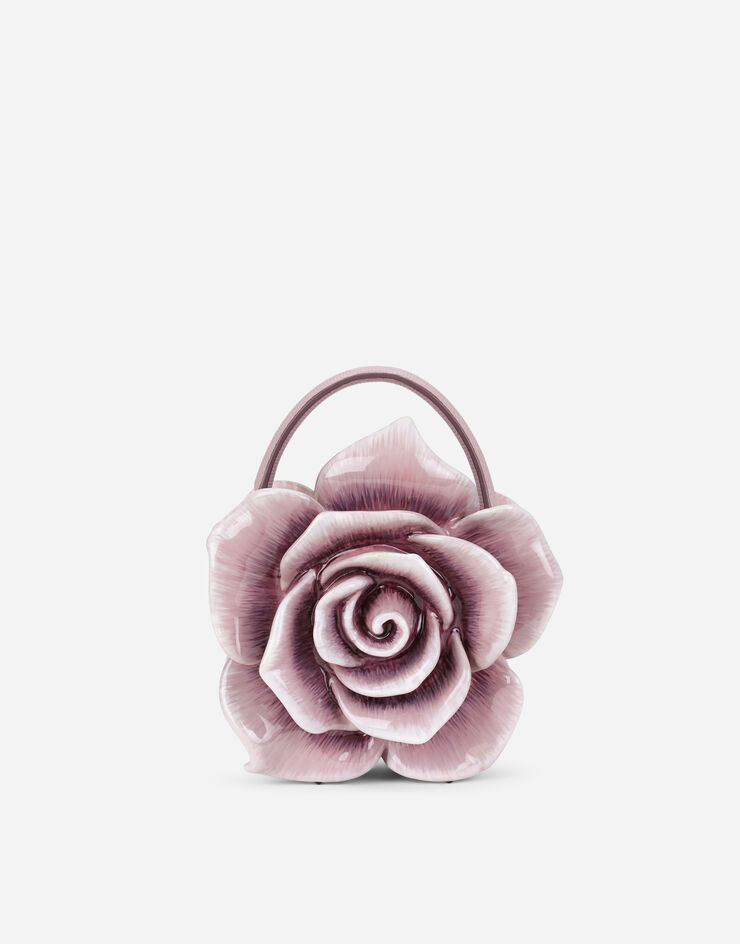 Dolce & Gabbana DOLCE BOX 彩绘树脂玫瑰手袋 淡紫色 BB6935AQ689